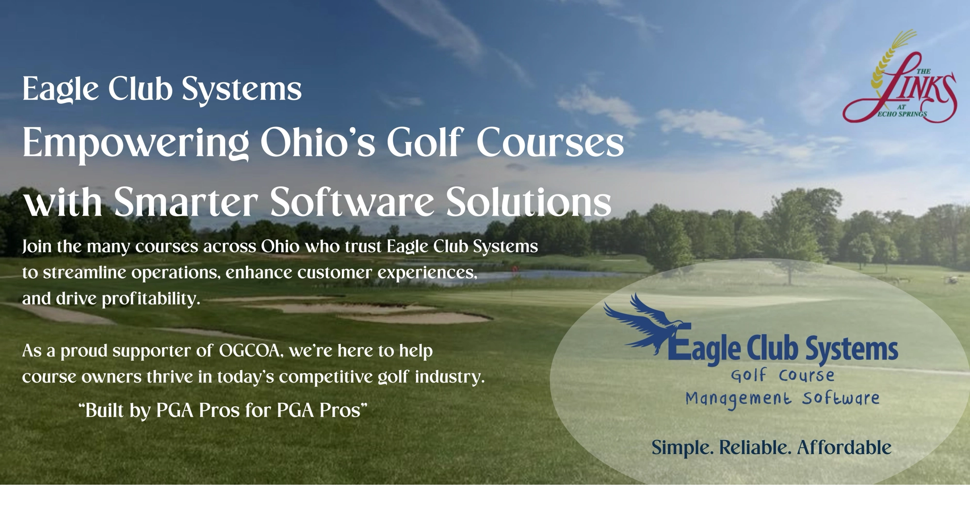 Ohio Golf Course Owners Association blog image for Eagle Club Systems Premier Sponsor page