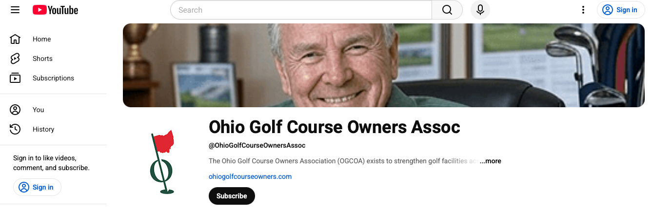 OGCOA YouTube channel header